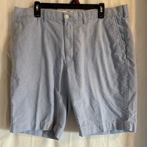 Polo Ralph Lauren Blue Chino Shorts Size 38 Preppy Flat Front‎ Prep Country Club